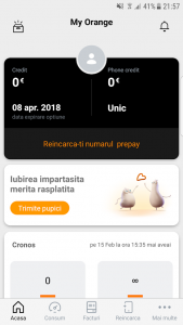 aplicatie my orange android