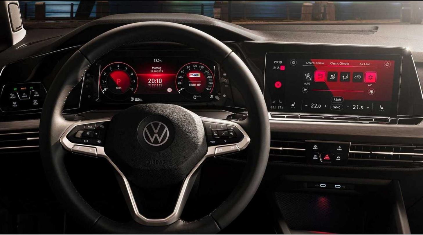 vw golf 8 interior