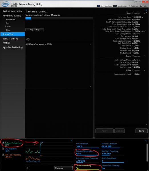 undervolting procesor intel core i5