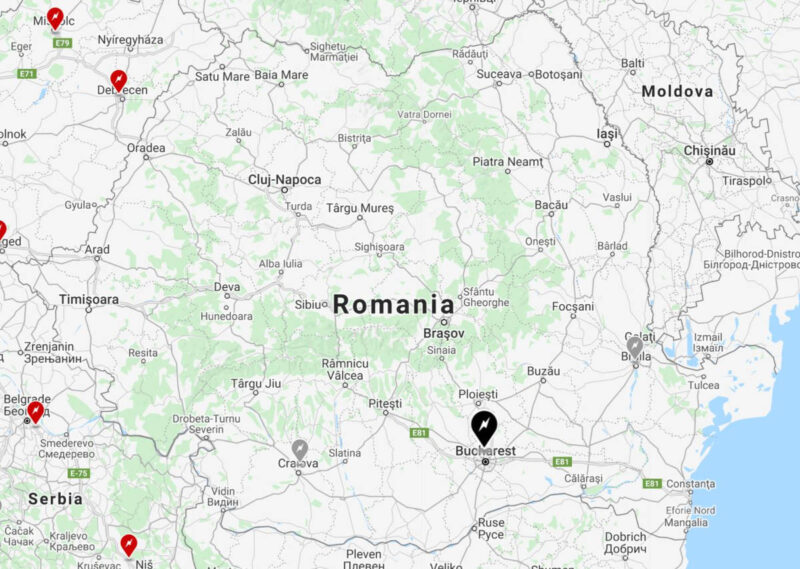 tesla superchargere romania