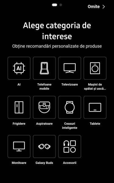 aplicație Samsung Shop