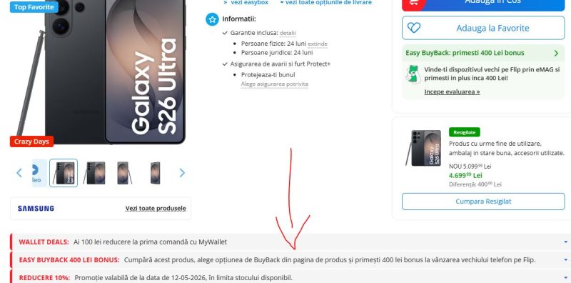 samsung s26 ultra reducere